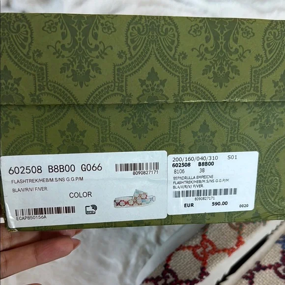 COPY - Gucci Angelina platform multicolor canvas monogram GG slide sandals - Picture 10 of 10